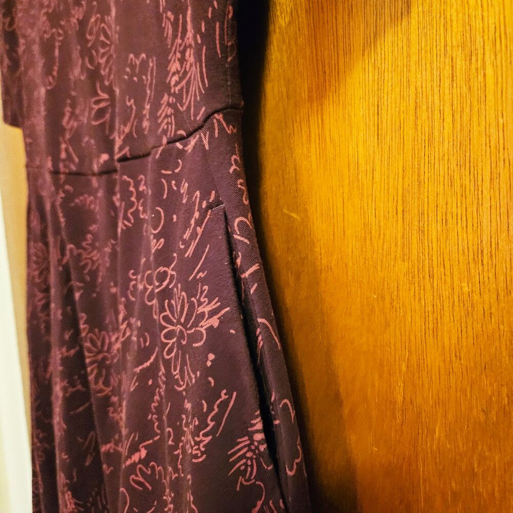 Garden Sketches Signature Fit and Flare Scoop Dress by Pact Organic - Picture 2 of 3